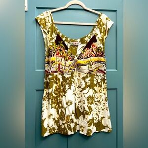 M116 // 1980s Vintage Jam’s World (SO COOL!) Rayon Hawaiian Blouse // Size XL